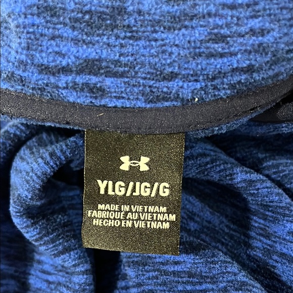 Under Armour Kids Purple Pull Over 3/4 Zip - Picture 7 of 7